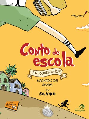 cover image of Conto de escola em quadrinhos
